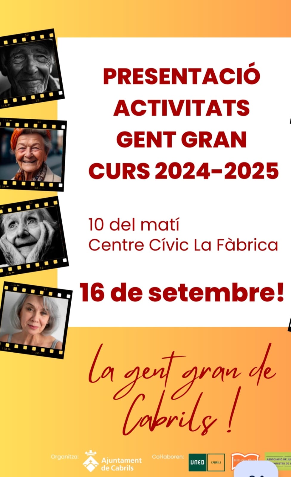 Presentació Activitats Gent Gran 2024-2025