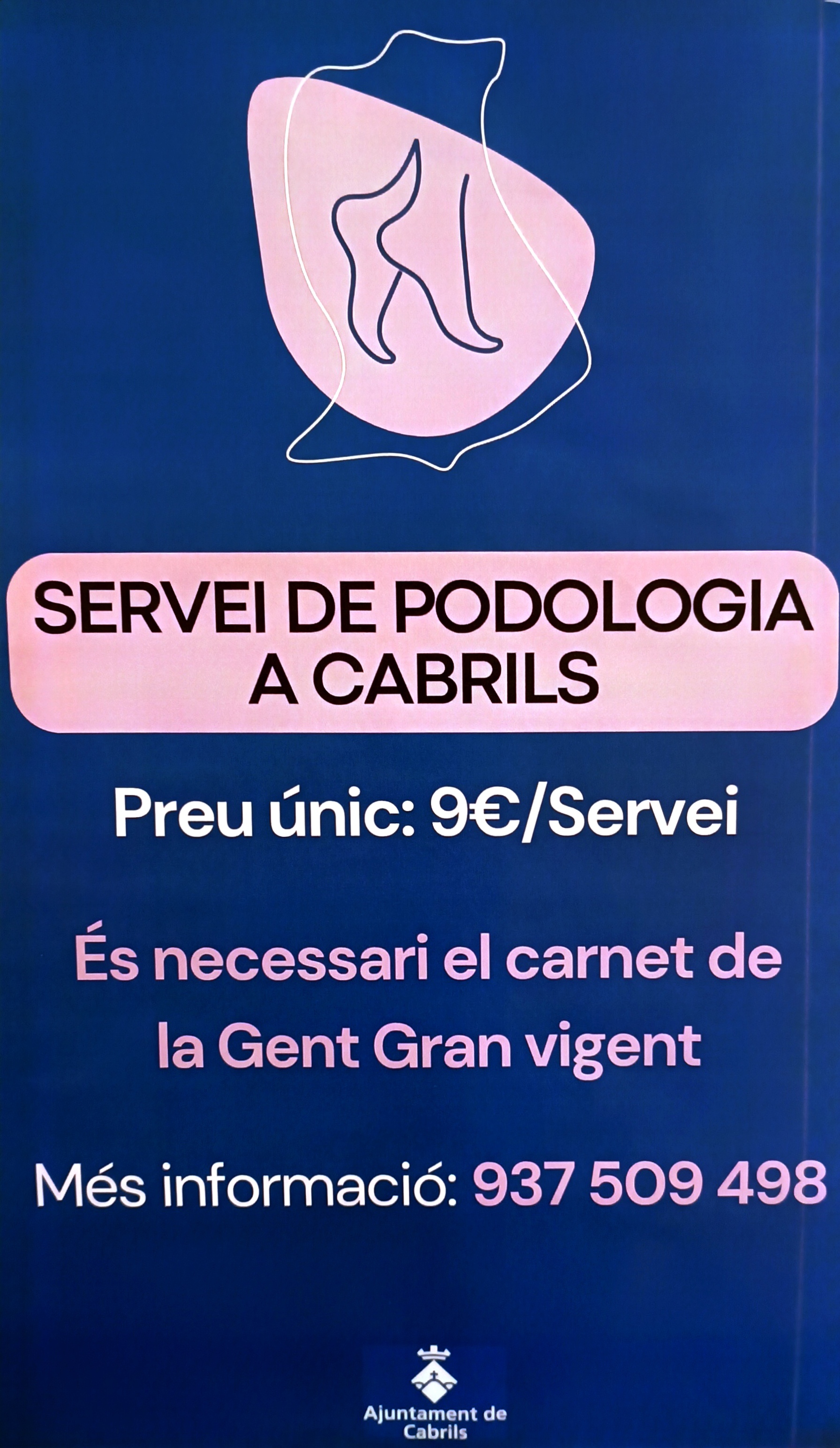 SERVEI DE PODOLOGIA MUNICIPAL PER GENT GRAN DE CABRILS