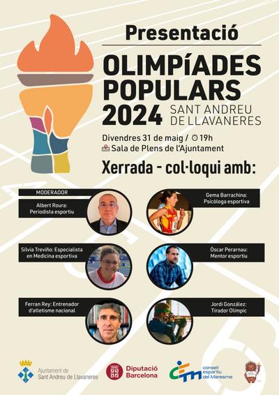 Presentació de les Olimpíades Populars 2024