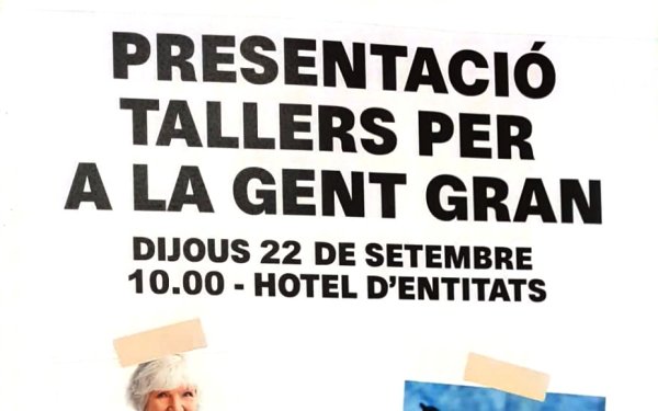 Presentació Activitats Gent Gran 2023-2024