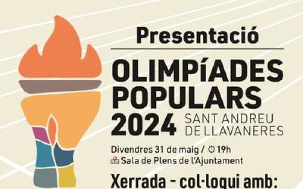 Presentació de les Olimpíades Populars 2024